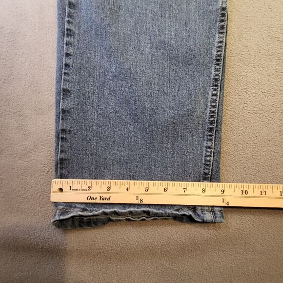 Wrangler Jeans Mens 33x29 Blue Denim Relaxed Fit Straight Leg Western Rodeo - Picture 5 of 9